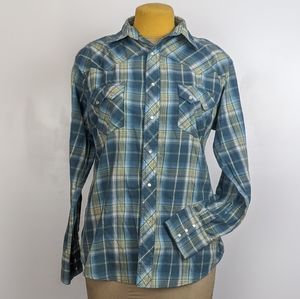 Wrangler Pearl Clasp Button Down